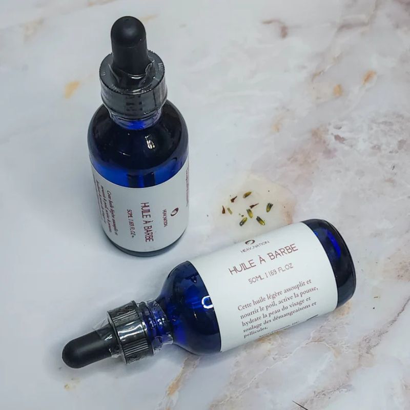 Moisturizing beard oil treatment to reduce itch, dryness, and promote a healthy, smooth beard | Shop L'ABC Des Locs