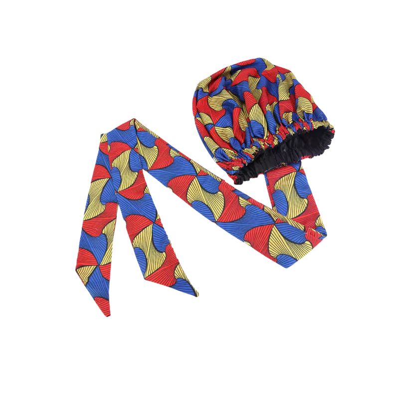 Protective bonnet for locs designed to reduce frizz and keep dreadlocks moisturized overnight | Shop L'ABC Des Locs