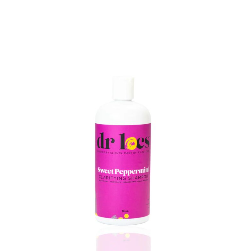 Dr Locs Sweet Peppermint Clarifying Shampoo sulfate-free and color-safe shampoo for locs | L'ABC Des Locs