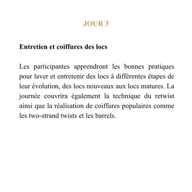 Master locs and microlocs classes in Montreal hands-on loc installation workshop | Shop L'ABC Des Locs